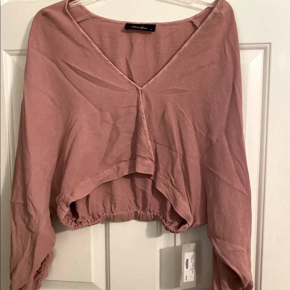 NWT* LIZARD THICKET pink crop top